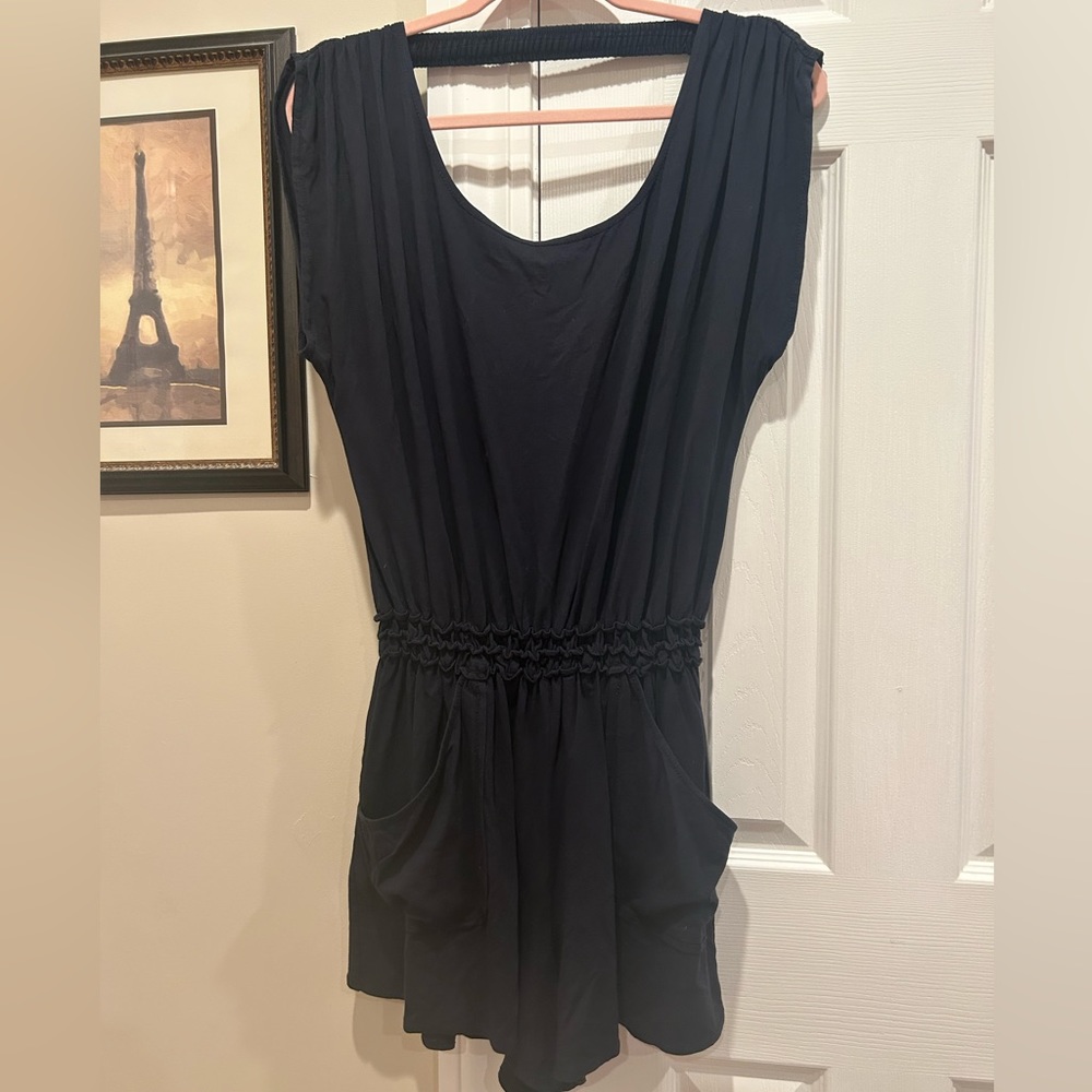 Max Studio Navy Blue Romper